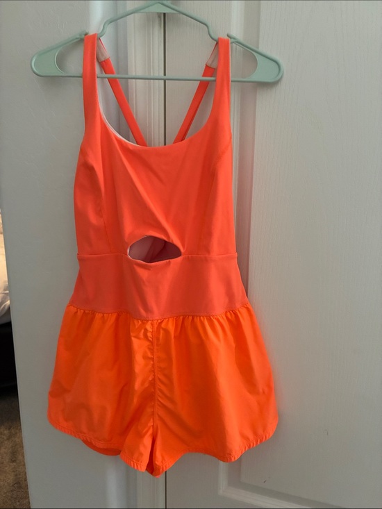FP Movement by Free People Pants - FP Movement by Free People Neon Orange Crossback Romper